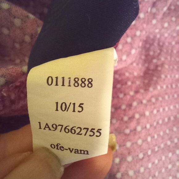 Tommy Hilfiger X-Large Geometric Dots Blouse-Split Neck-Button Cuffs-Long Sleeve - Picture 9 of 9